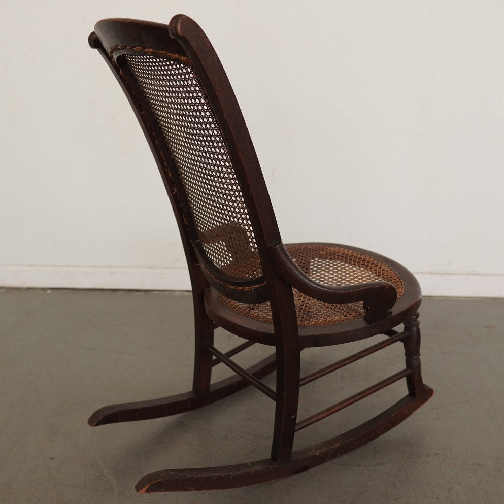 Antique Cane Rocking Chair