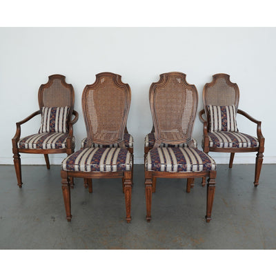 Vintage Century Furniture Louis XVI-Style Cane Back Dining Chairs (Set of 6)