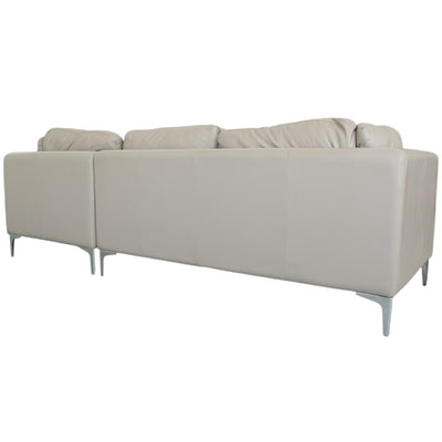 Design Within Reach Albert Leather Sofa with Chaise