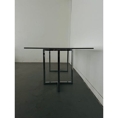 CB2 Silverado Chrome Rectangular Dining Table