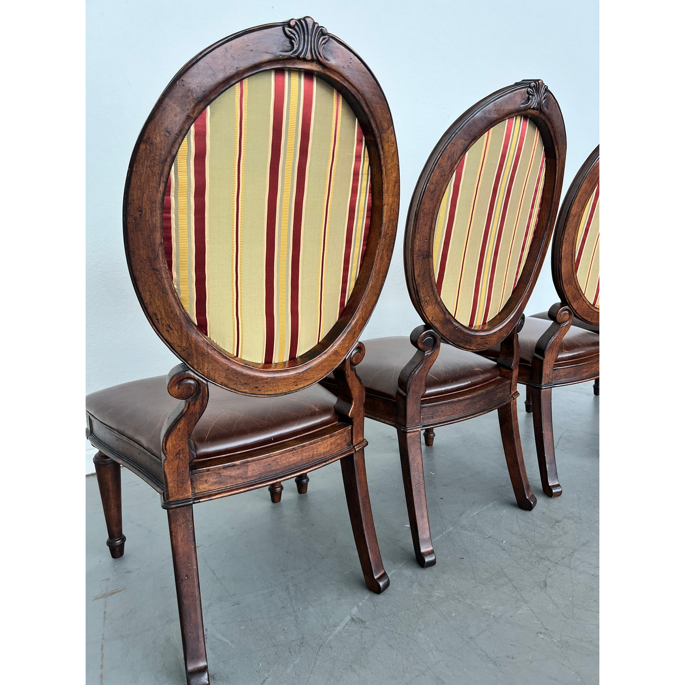 Vintage Drexel Heritage Oval Back Dining Chair (Set of 4)