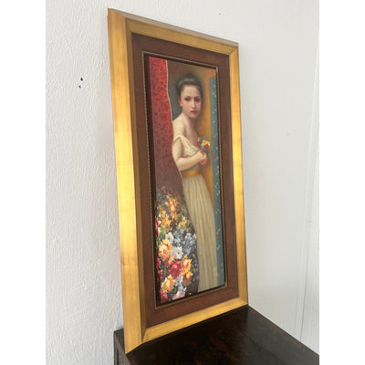 Manaz Limited Edition Wall Art – “Girl with Flowers”