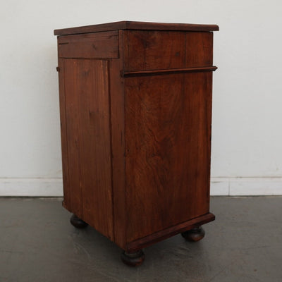Antique Walnut Bedside Cabinet
