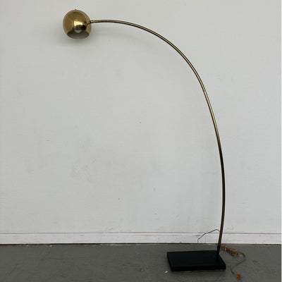Vintage Mid-Century Brass Arc Floor Lamp