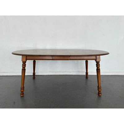 Vintage Tell City Solid Maple Oval Dining Table