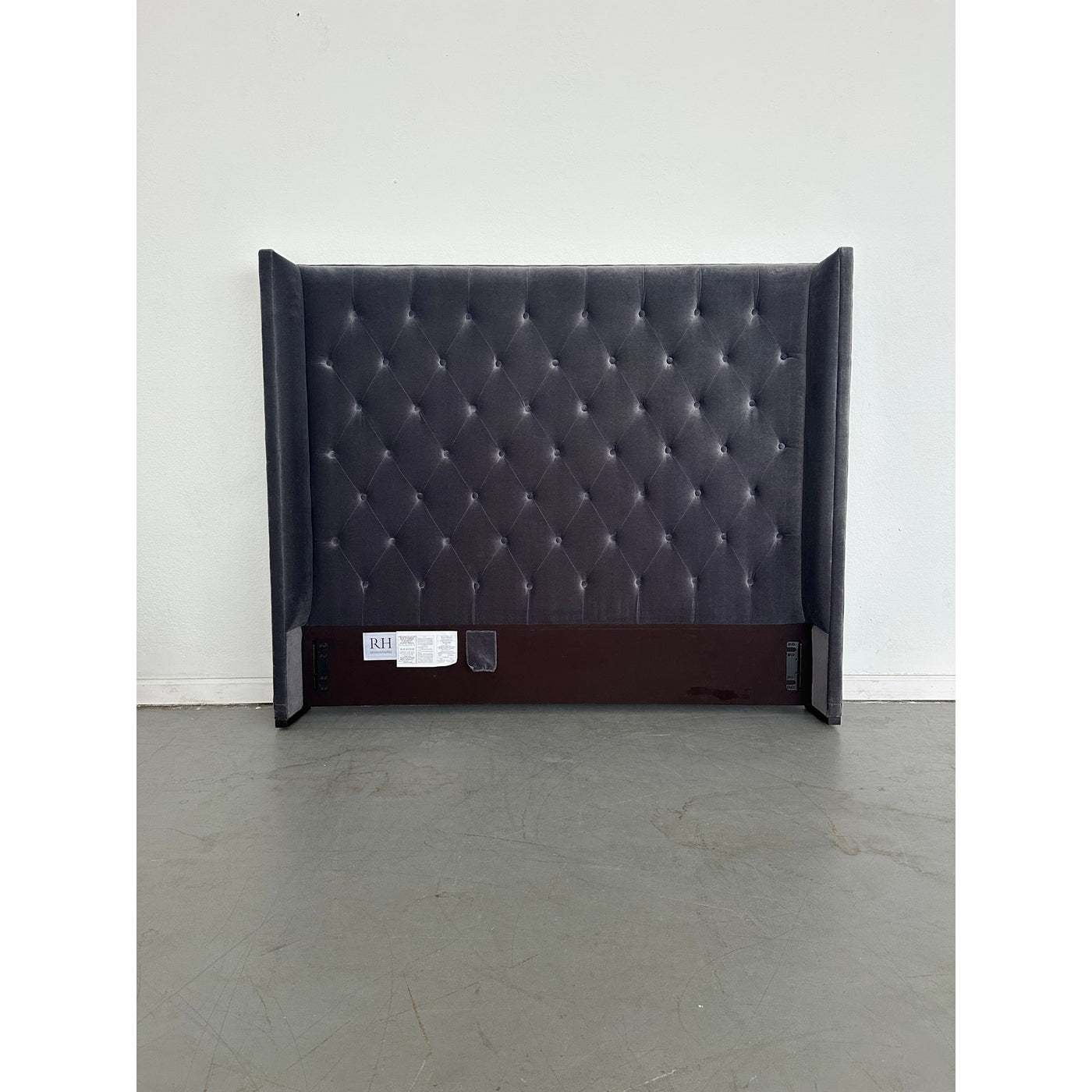 Restoration Hardware Adler Fabric Diamond-Tufted Shelter Queen Headboard