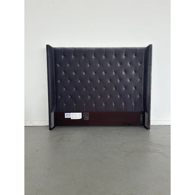 Restoration Hardware Adler Fabric Diamond-Tufted Shelter Queen Headboard