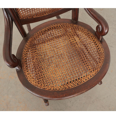 Antique Cane Rocking Chair