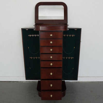Powell Mahogany Finish Jewelry Armoire