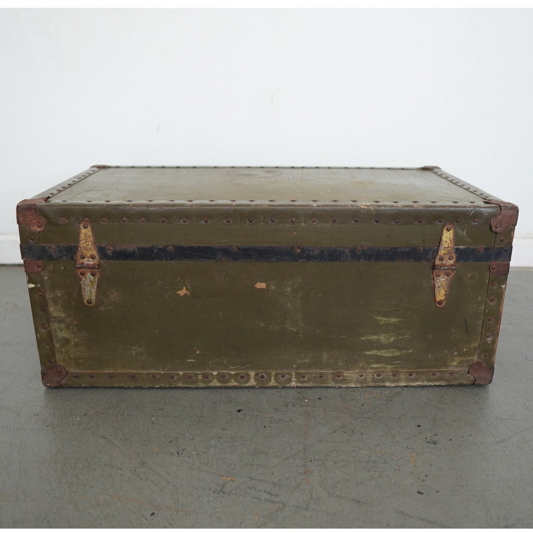 Vintage Military-Style Trunk