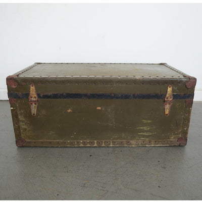 Vintage Military-Style Trunk