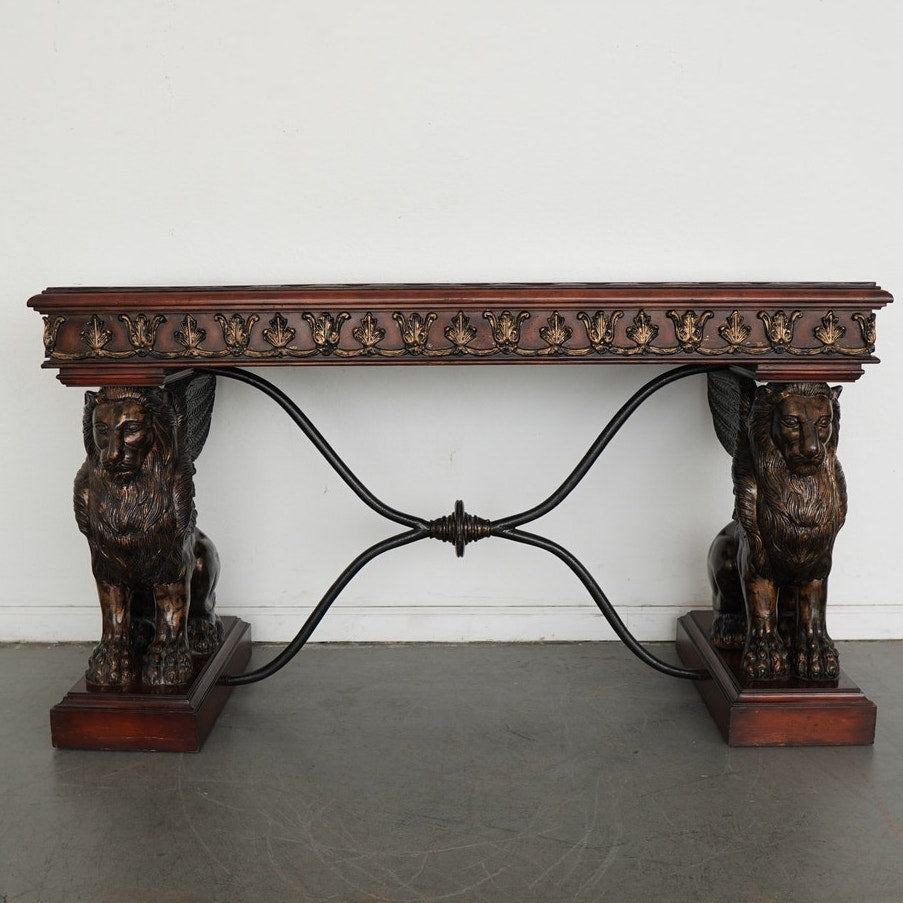 Vintage Neoclassical Style Console Table