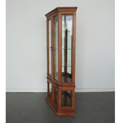 Lighted Curio Cabinet with Glass Doors