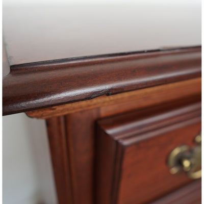 Vintage American Drew Traditional Mahogany 4-Drawer Nightstand