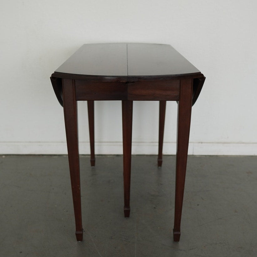 Vintage Mahogany Drop-Leaf Dining Table