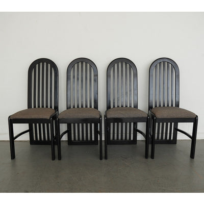 Vintage Pallavisini Italian Modern High-Back Dining Chairs (Set of 4)