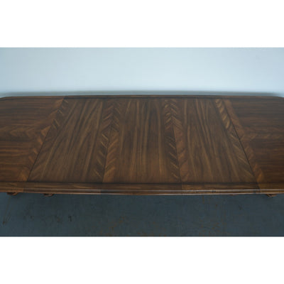 Vintage Century Furniture Double Pedestal Extension Dining Table