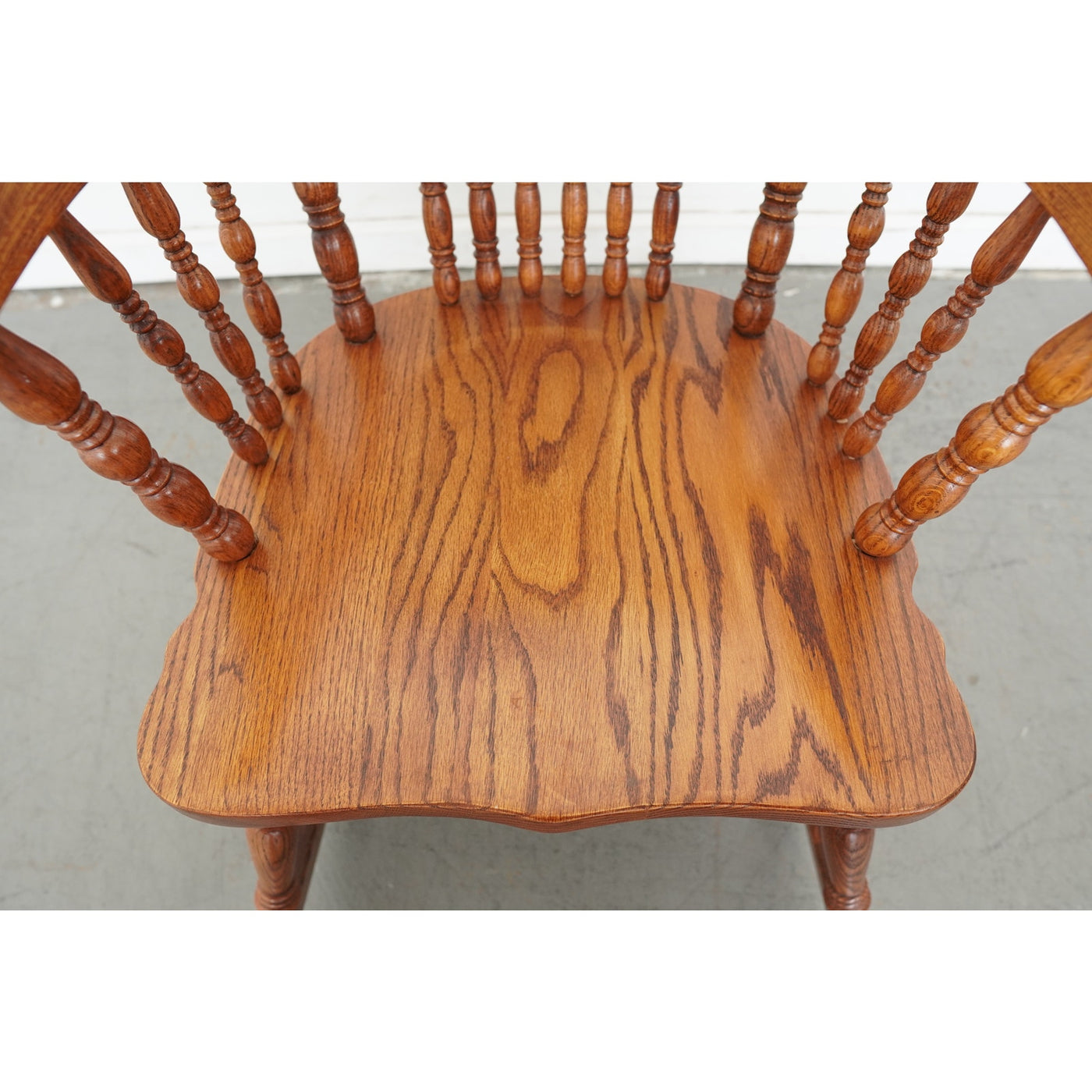 Vintage Carved Oak Rocking Chair