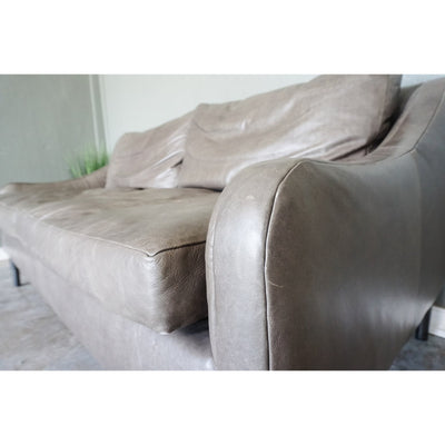 West Elm Hamilton Custom Leather Sofa