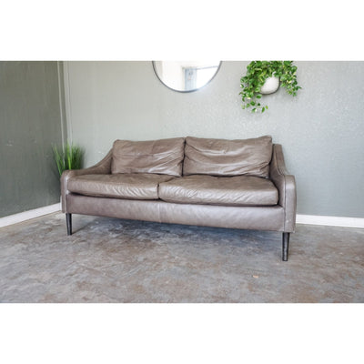 West Elm Hamilton Custom Leather Sofa