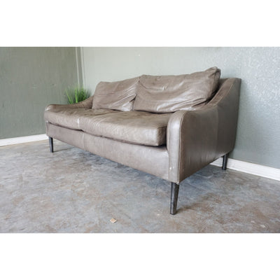 West Elm Hamilton Custom Leather Sofa