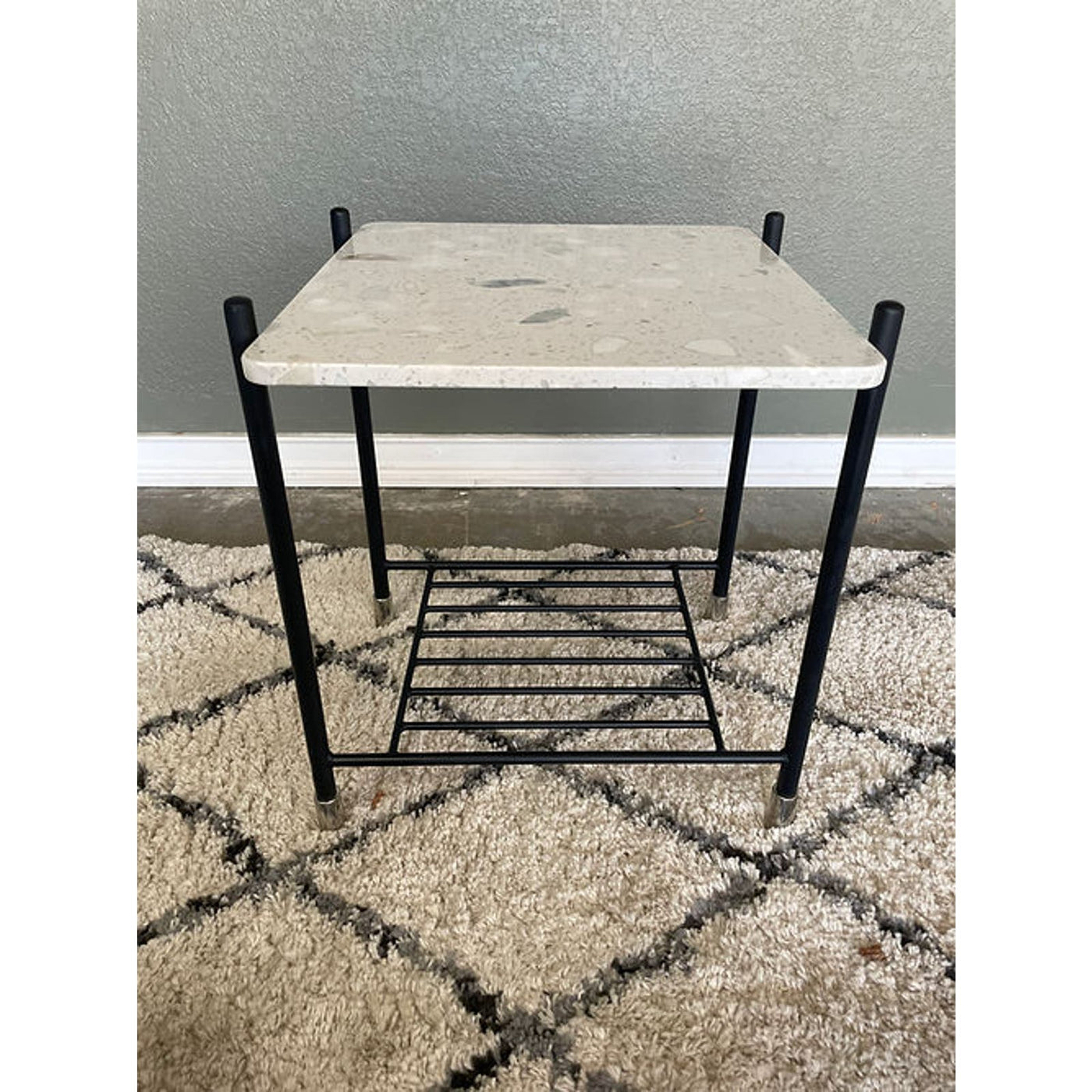 Four Hands Bishop Mona Terrazzo End Table
