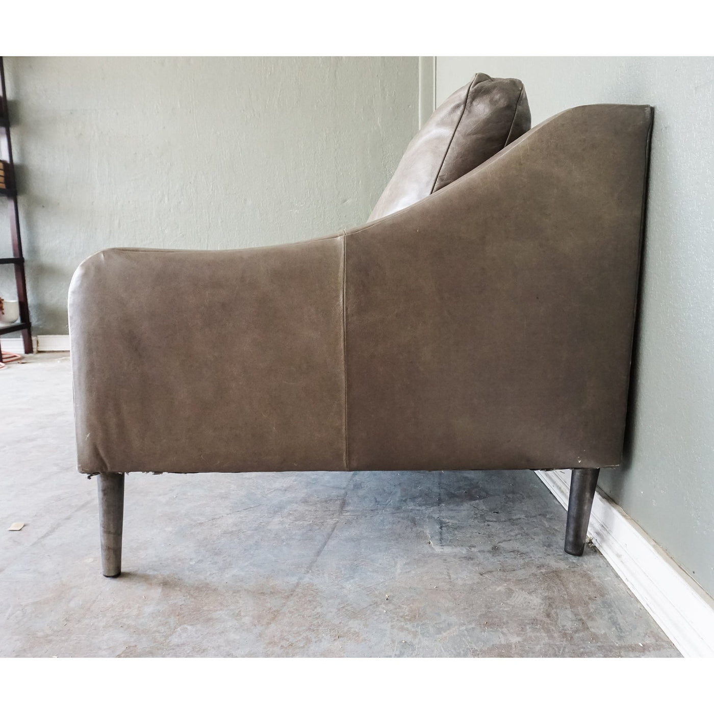 West Elm Hamilton Custom Leather Sofa