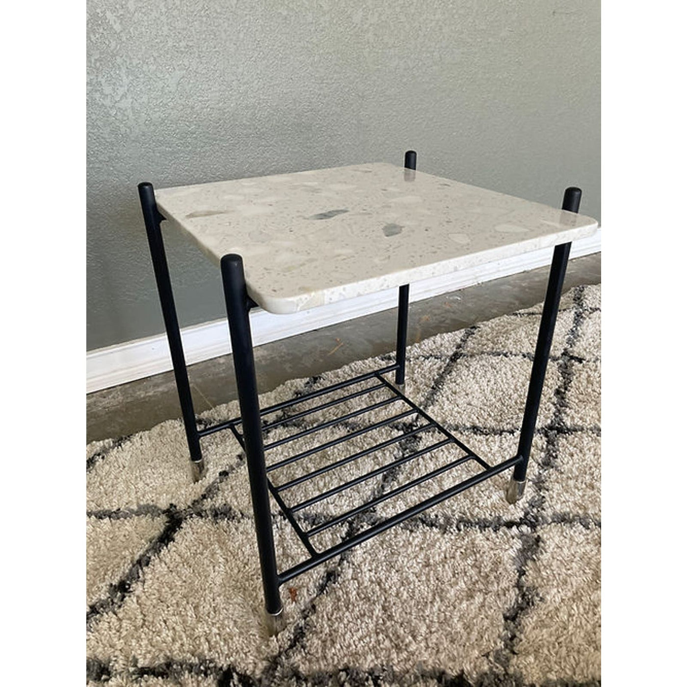 Four Hands Bishop Mona Terrazzo End Table